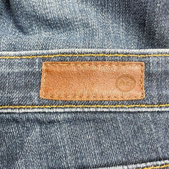 AG Adriano Goldschmied Jeans The Stevie Cuff in Blue Ambit Straight Leg Size 27 - Picture 9 of 13